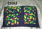 NEON TEDDY BEARS ON NAVY - MULTI-PURPOSE DIAPER BAG TRAVEL TOTE CHILD SEAT AND CARRIER