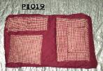 GINGHAM CHECK ON BURGUNDY - MULTI-PURPOSE DIAPER BAG TRAVEL TOTE CHILD SEAT AND CARRIER